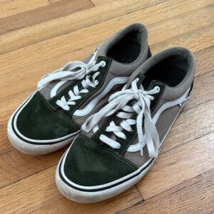 Vans Old Skool Green Suede Sneakers